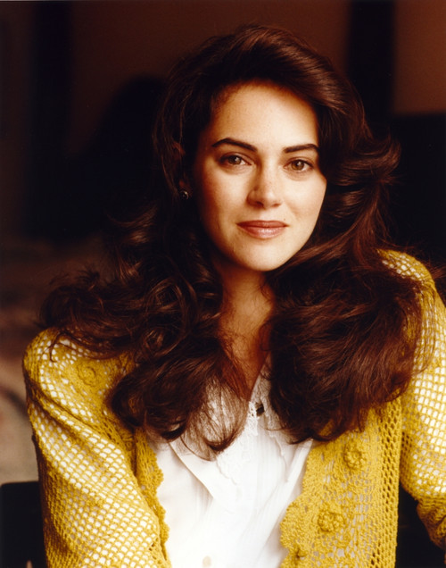 Joanna Going Looking Happy while wearing a Yellow Sweater Photo Print - Item # VARCEL694888