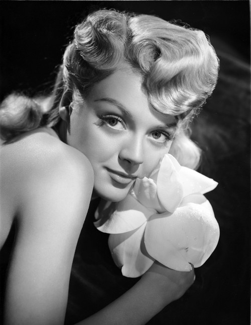 Leslie Brooks Close Up Portrait with Black Background Photo Print - Item # VARCEL694922