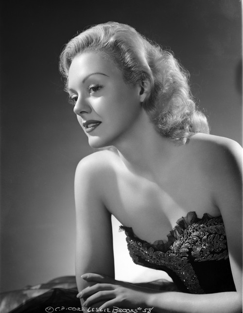 Leslie Brooks posed on Side View in Classic Photo Print - Item # VARCEL694938