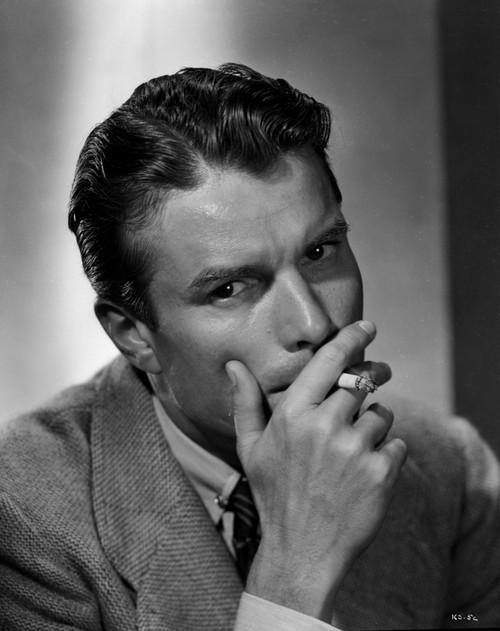 A Portrait Of Kent Smith Smoking A Cigarette Photo Print - Item # VARCEL695045