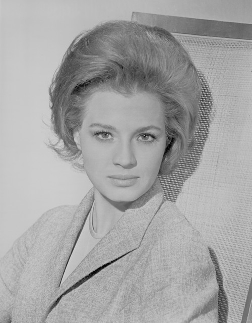 Angie Dickinson Looking at the Camera wearing a Suit in Classic Close Up Portrait Photo Print - Item # VARCEL695130