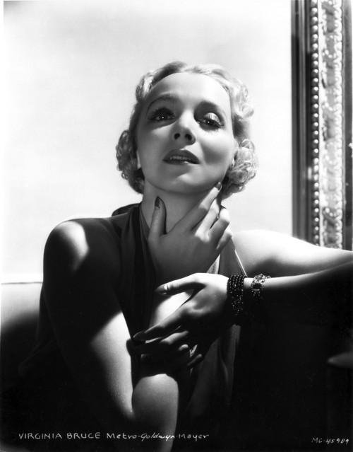 Virginia Bruce Posed and Holding Neck Photo Print - Item # VARCEL695192