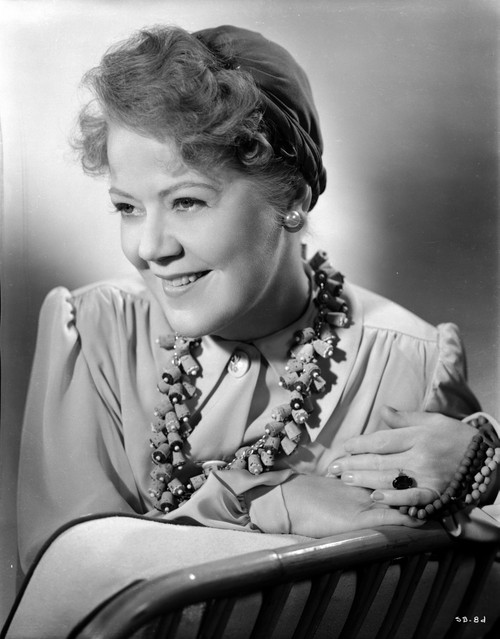 Spring Byington smiling in Black and White Portrait wearing Formal Dress Photo Print - Item # VARCEL695292