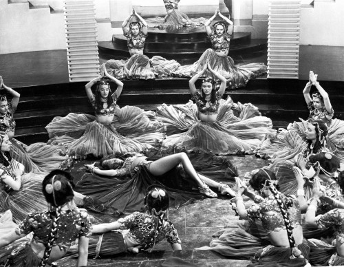 Marlene Dietrich Dancing in Ballet Outfit with Dancers Photo Print - Item # VARCEL695324