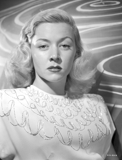 Portrait of Gloria Grahame in a White Dress Photo Print - Item # VARCEL695458