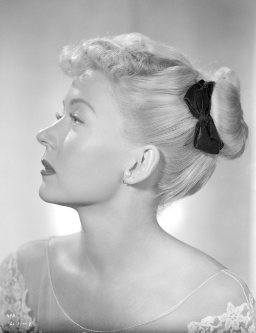 Gloria Grahame Leaning Posed in White Gown Photo Print - Item # VARCEL695476