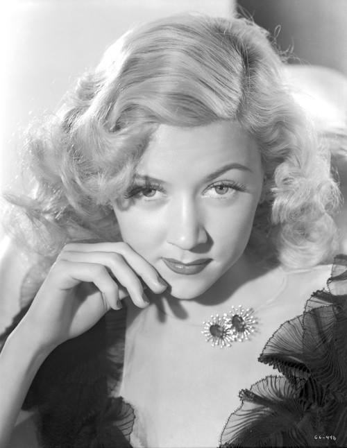Portrait of Gloria Grahame Posed Curly Hair Photo Print - Item # VARCEL695462