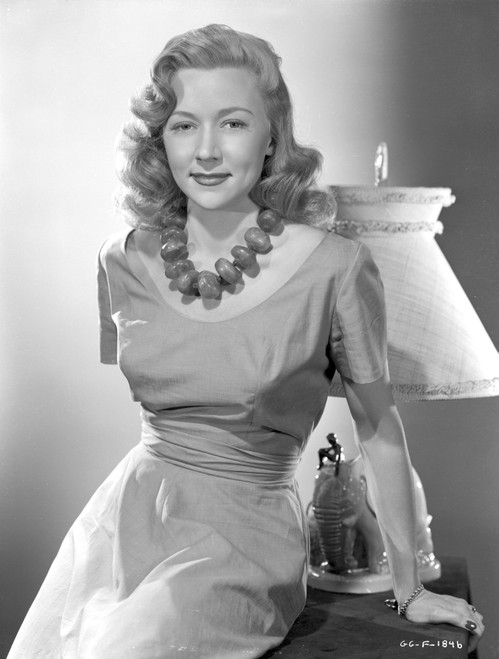Gloria Grahame with Huge Necklace Posed in a Sexy Dress Photo Print - Item # VARCEL695489