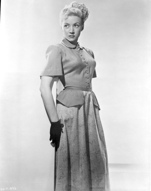 Gloria Grahame Curly Hairdo in a Modest Dress Photo Print - Item # VARCEL695504