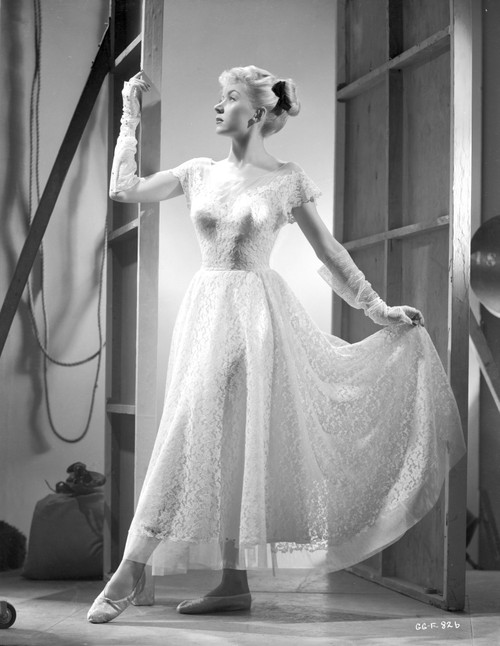 Gloria Grahame Posed wearing White Gown Photo Print - Item # VARCEL695533