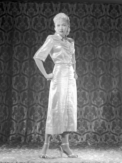 Gloria Grahame Hand on Waist in Sexy Dress Outfit Photo Print - Item # VARCEL695546
