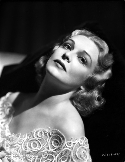 Madeleine Carroll Posed in White Elegant Dress Photo Print - Item # VARCEL695554