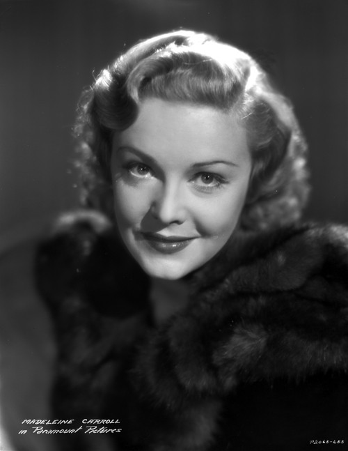 Madeleine Carroll Portrait in Black Dress with a Smile Photo Print - Item # VARCEL695588