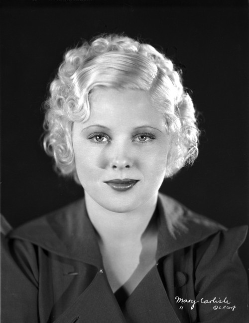 Mary Carlisle Portrait wearing Black Coat Photo Print - Item # VARCEL695617