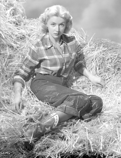 Gloria Grahame Posed in Denim Pants Photo Print - Item # VARCEL695616