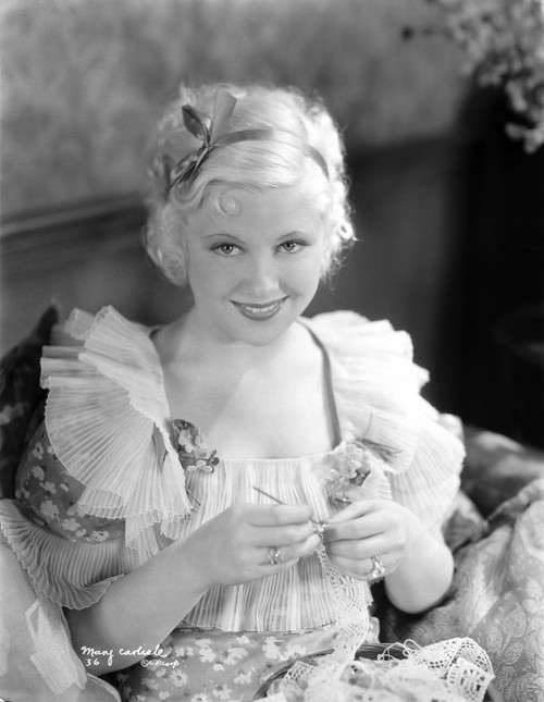 Mary Carlisle Portrait wearing White Dress Photo Print - Item # VARCEL695641