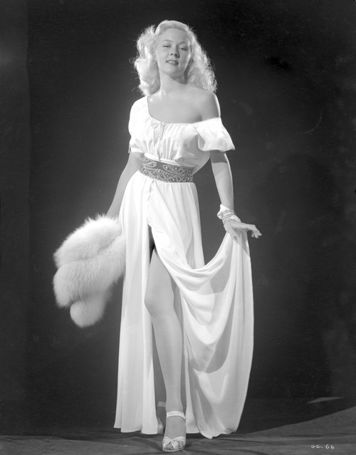 Gloria Grahame Posed in White Dress Photo Print - Item # VARCEL695649