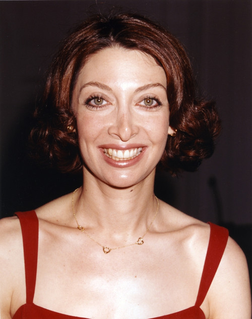 Illeana Douglas Posed in a Red Dress with a Necklace Photo Print - Item # VARCEL695722