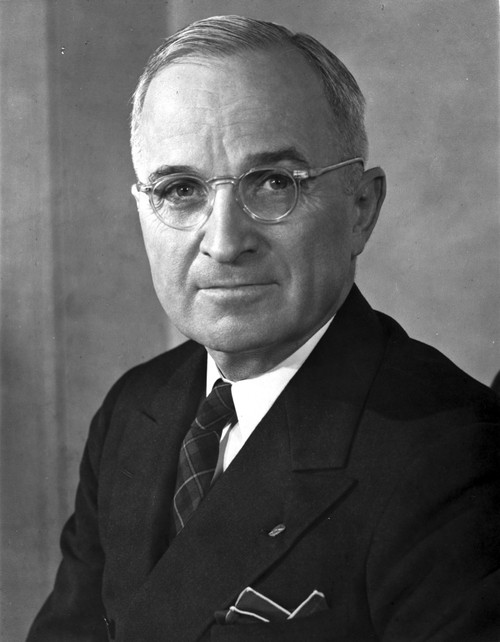 Harry Truman Close Up Portrait in Classic Photo Print - Item # VARCEL695773