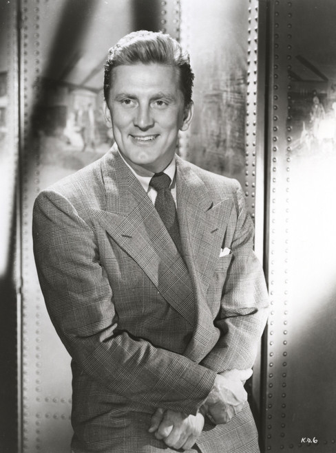 Kirk Douglas smiling in Formal Outfit with Necktie Photo Print - Item # VARCEL695819