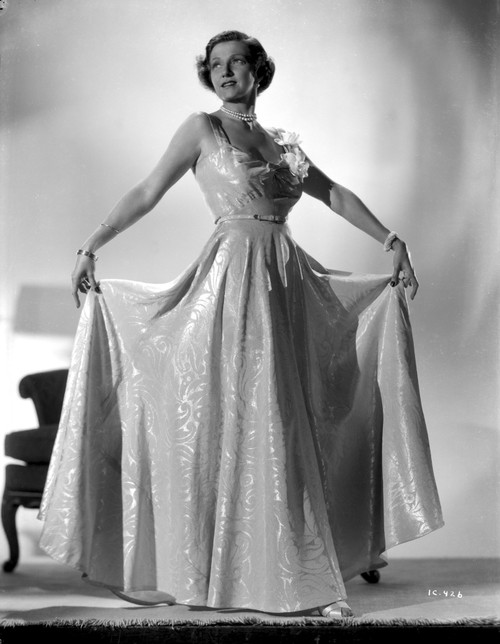 Irene Castle wearing a Silk Gown and Swaying her Skirt Photo Print - Item # VARCEL695833
