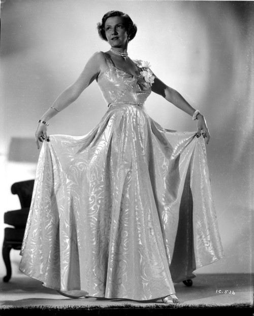 Irene Castle standing and Posed in Gown Photo Print - Item # VARCEL695837