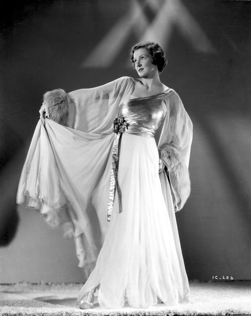 Irene Castle wearing a Silk and Mesh Gown Photo Print - Item # VARCEL695849