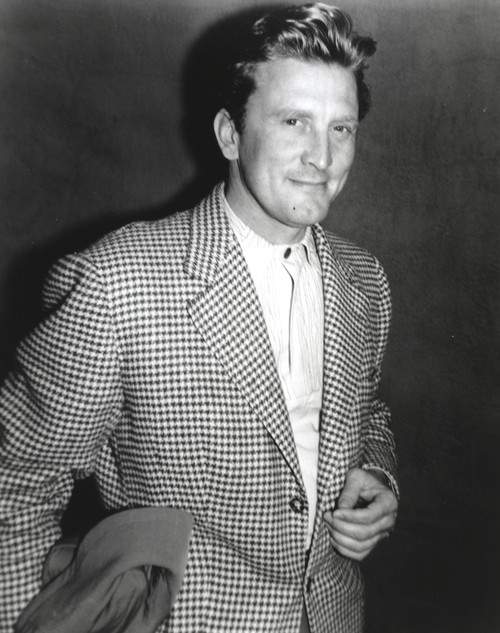 Kirk Douglas in Checkered Formal Outfit Photo Print - Item # VARCEL695872