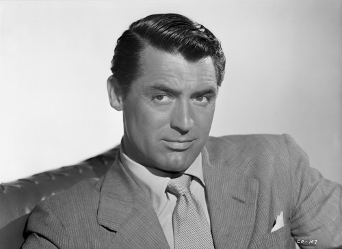 Cary Grant wearing a Textured Suit and Silk Necktie Photo Print - Item # VARCEL695892