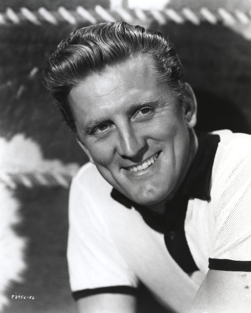 Kirk Douglas smiling in White Polo Portrait Photo Print - Item # VARCEL695903