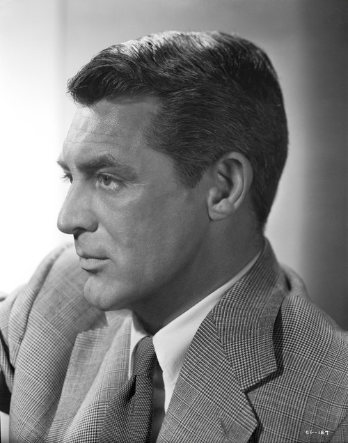Cary Grant Side view Pose in Printed Suit and Necktie Photo Print - Item # VARCEL695932