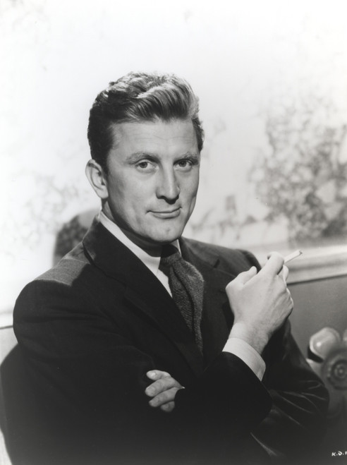 Kirk Douglas in Black Suit with Cigarette Portrait Photo Print - Item # VARCEL695967