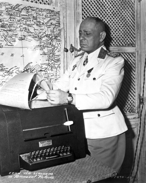 Erich Von Stroheim Reading in Classic Photo Print - Item # VARCEL695969