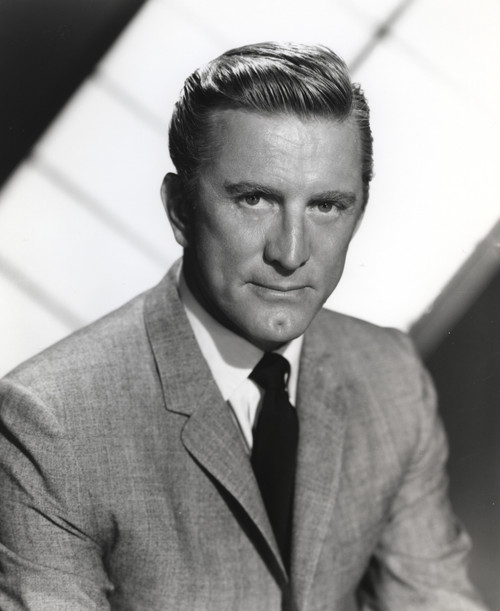 Kirk Douglas wearing Gray Formal Outfit with Necktie Photo Print - Item # VARCEL695956