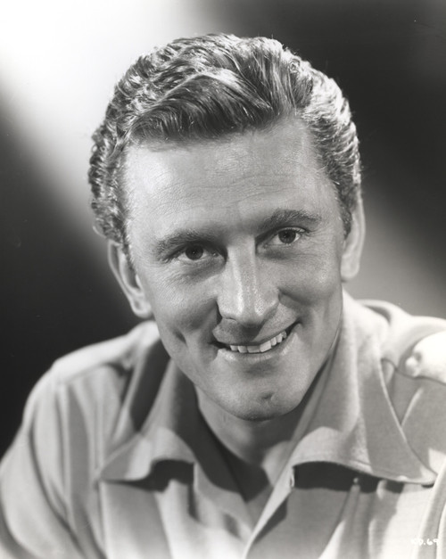 Kirk Douglas smiling Black and White Portrait Photo Print - Item # VARCEL695979