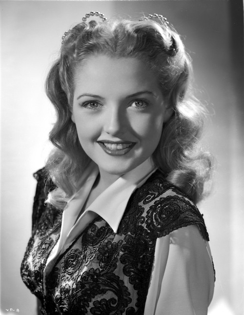 Virginia Patton smiling in Embroidered Dress Top Photo Print - Item # VARCEL703027