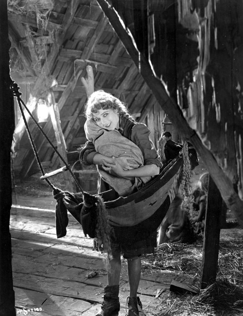 Mary Pickford Carrying a Baby Portrait Photo Print - Item # VARCEL703094