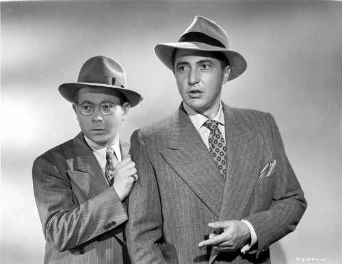 Behave Yourself Two Men in Black and White Portrait Photo Print