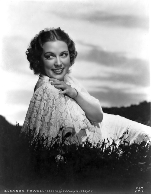 Eleanor Powell on an Embroidered Dress and smiling Photo Print - Item # VARCEL703185