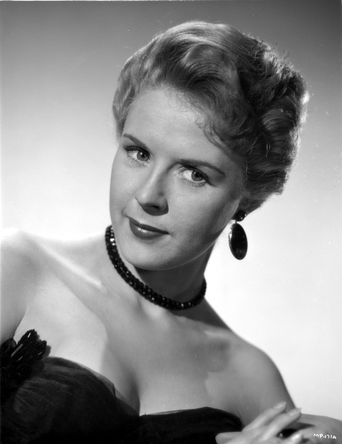 Mala Powers Posed in Strapless Dress with Earrings Photo Print - Item # VARCEL703258