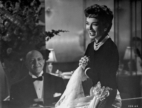 Helen Morgan Story Woman laughing in Black and White Photo Print - Item # VARCEL703315