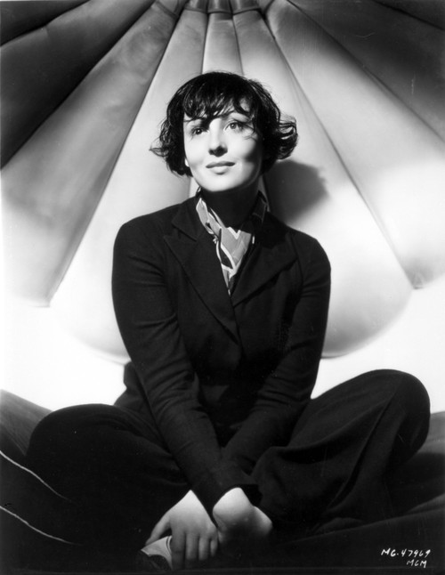 Luise Rainer on a Long Sleeve Top and sitting Photo Print - Item # VARCEL703316