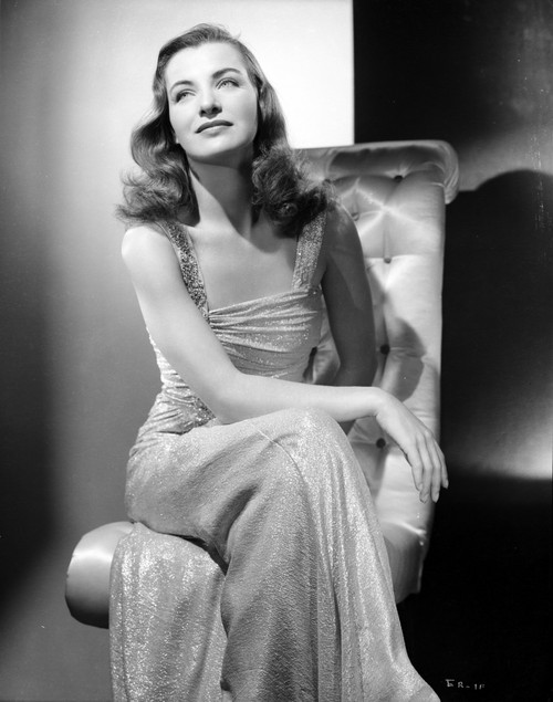 Ella Raines on a Dress sitting Photo Print - Item # VARCEL703366