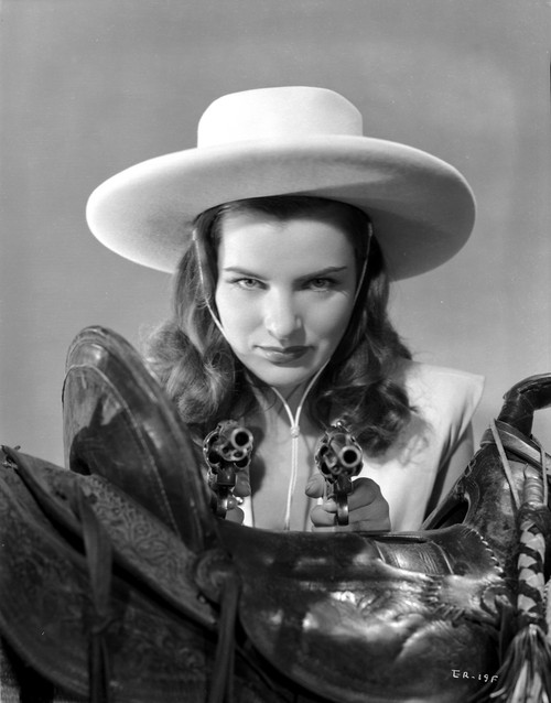 Ella Raines Looking Serious in Cowgirl Outfit Photo Print - Item # VARCEL703417