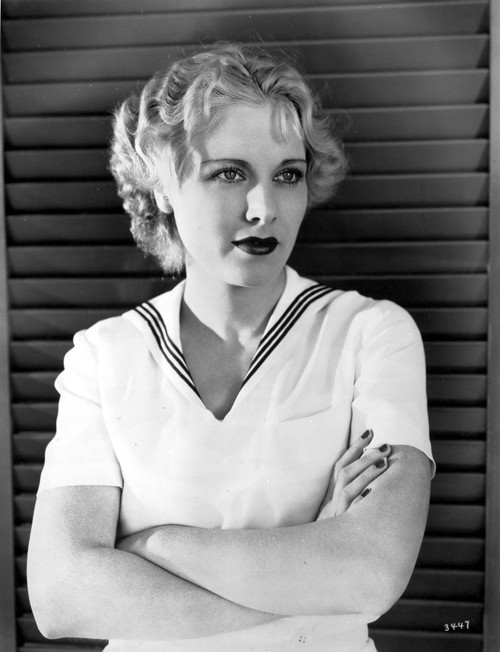 Esther Ralston on a Dress and Crossing Arms on Abdomen Photo Print - Item # VARCEL703427