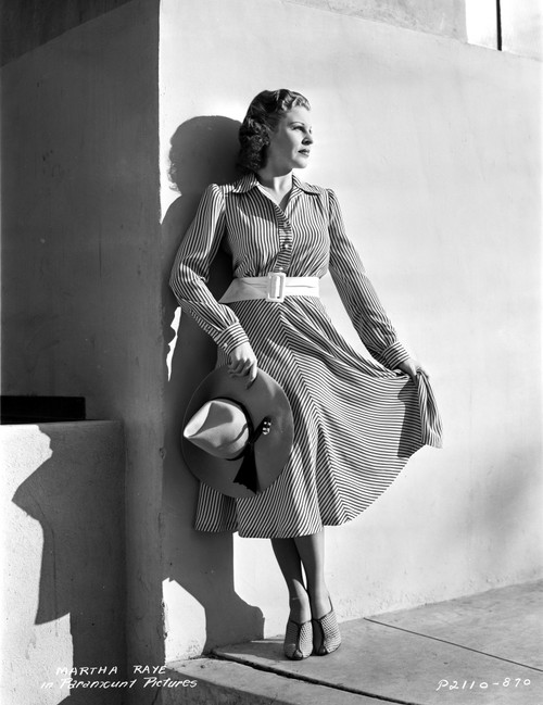 Martha Raye on a Dress and Leaning Portrait Photo Print - Item # VARCEL703526