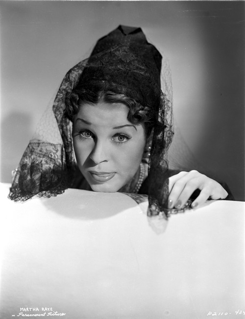 Martha Raye Veil on Head Portrait Photo Print - Item # VARCEL703532