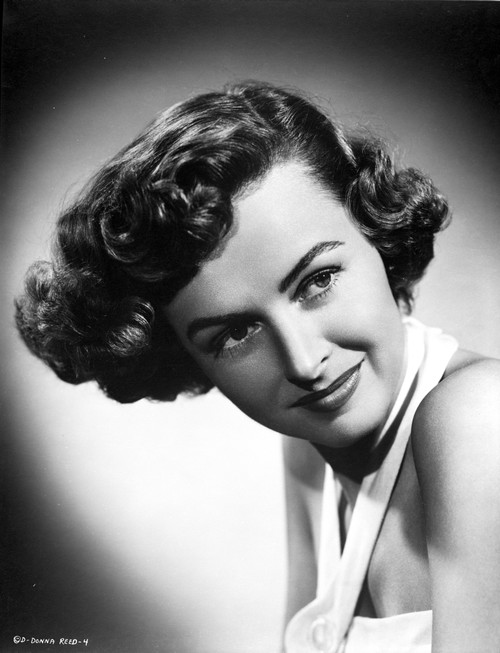 Donna Reed Portrait in Black and White Photo Print - Item # VARCEL703562
