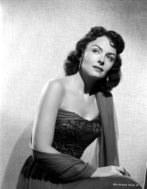 Donna Reed on a Tube Portrait Photo Print - Item # VARCEL703570