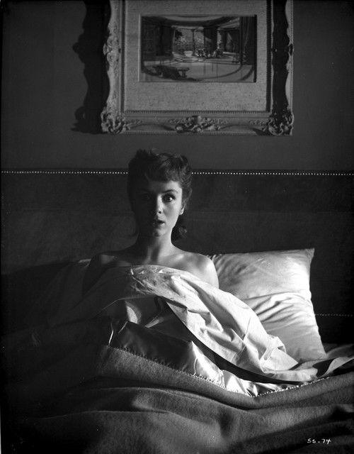 Debbie Reynolds Lying on Bed Photo Print - Item # VARCEL703663